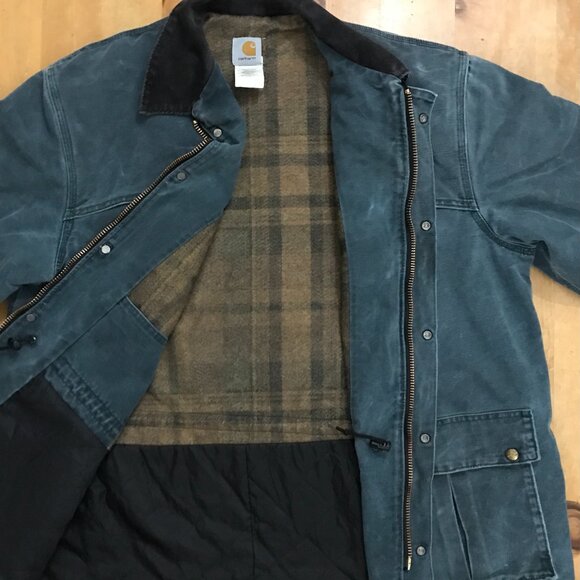 Verified Vintage Carhartt C26 – Hunter Green, Union Made USA 1999, Brass Zipper - Picture 7 of 9